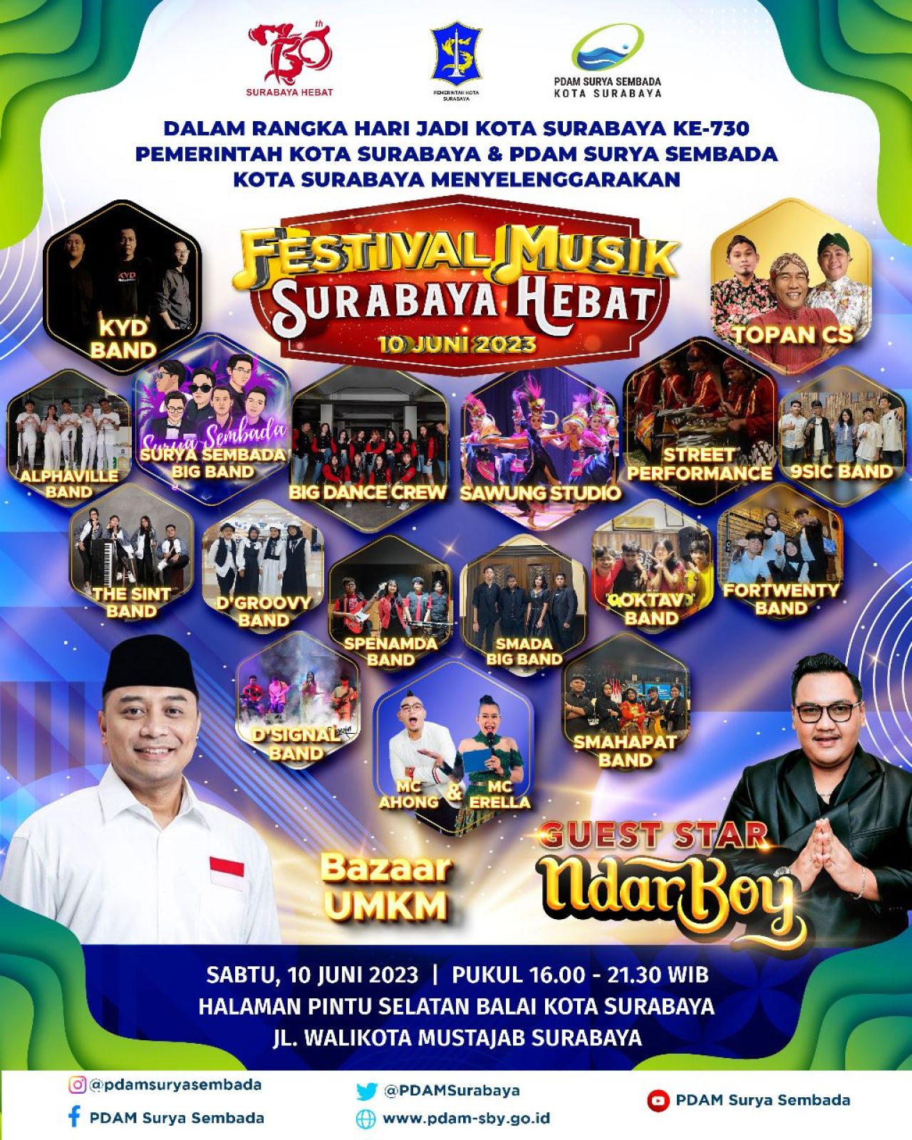 Ndarboy Genk Siap Bikin Ambyar Warga Surabaya Sore Ini